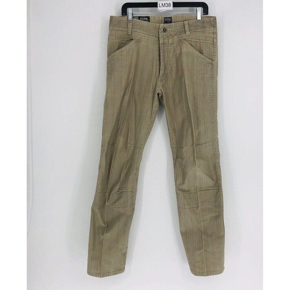 KUHL Crag Series Men's Brown 100% Cotton Regular Fit Hiking Pant Size 34x32